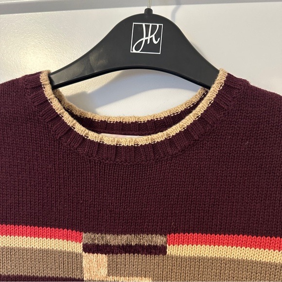 Vintage Esprit Maroon Knit Crewneck Pullover Sweater Size Small Women’s - Picture 4 of 11